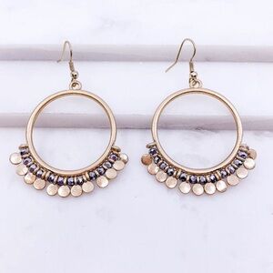 Beaded Hoop Earrings
